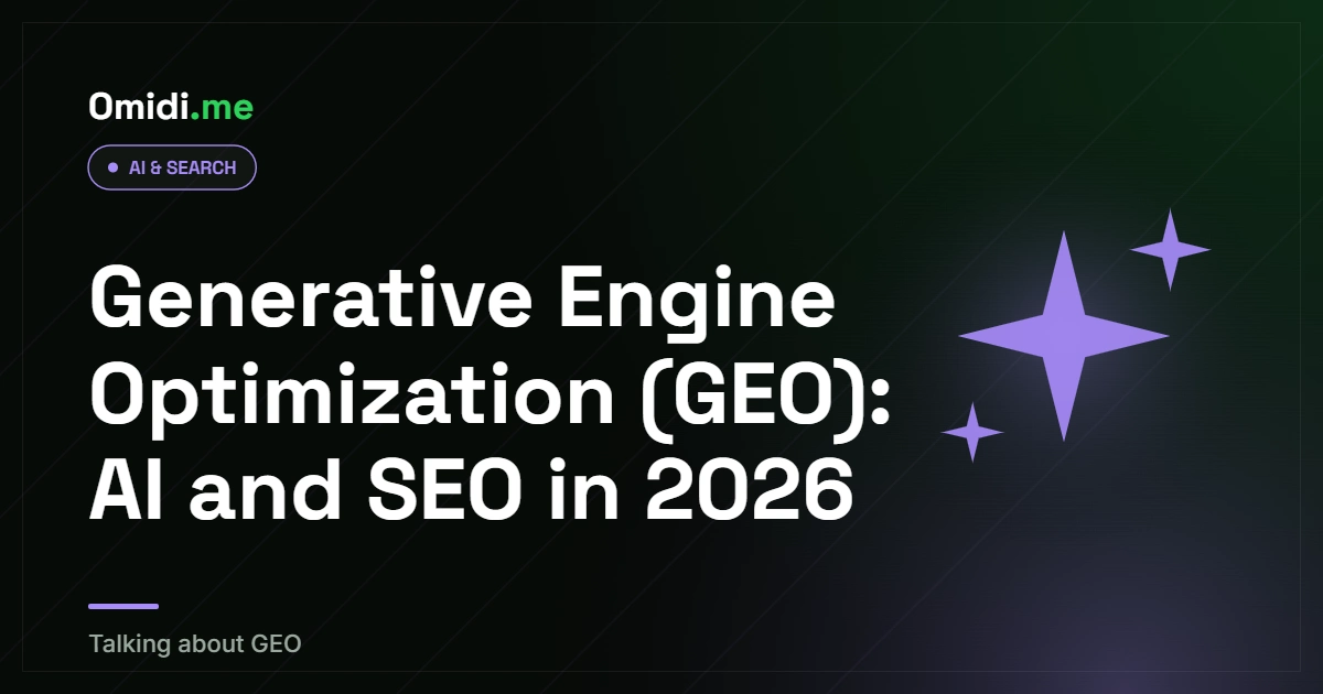 Generative Engine Optimization (GEO): AI and SEO in 2026