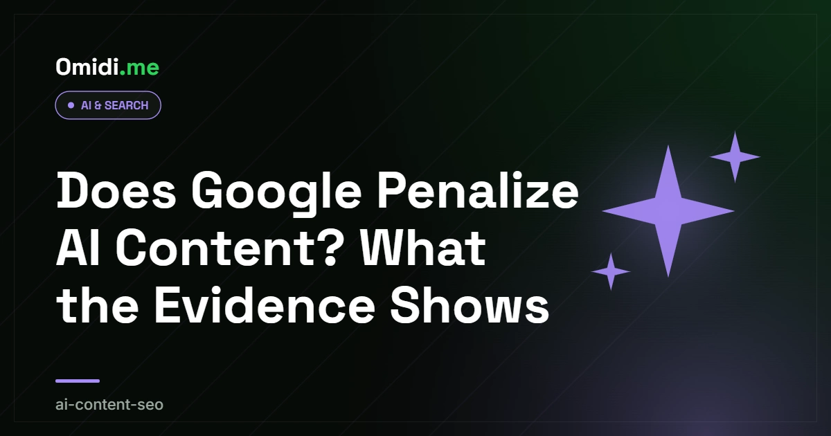 Does Google Penalize AI Content? What the Evidence Shows
